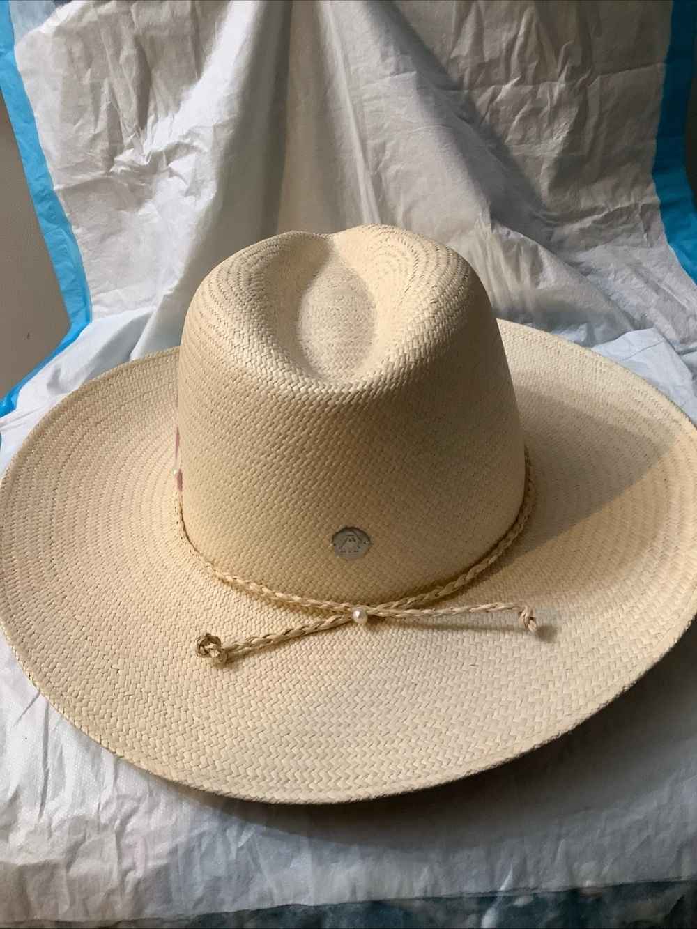 Freya Straw Hat S/M Wheat Hand Dyed UPF 50+ Sun Hat NWT Certified - Picture 3 of 13
